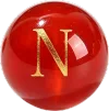 Red Agate "N"