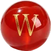 Red Agate "W"