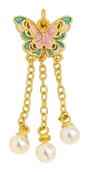 Butterfly Pearl Tassel Pendant