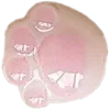 Sakura Pink Cat Paw Bead