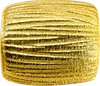 Ribbed Gold Drum Bead